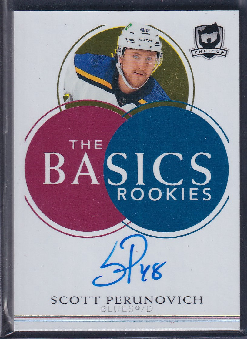 SCOTT PERUNOVICH - 2021 The Cup Rookie The Basics Auto #TB-PE