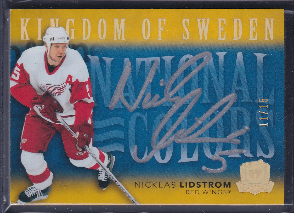 NICKLAS LIDSTROM - 2021 Cup Kingdom of Sweden National Colors Auto #NC-NL, /15