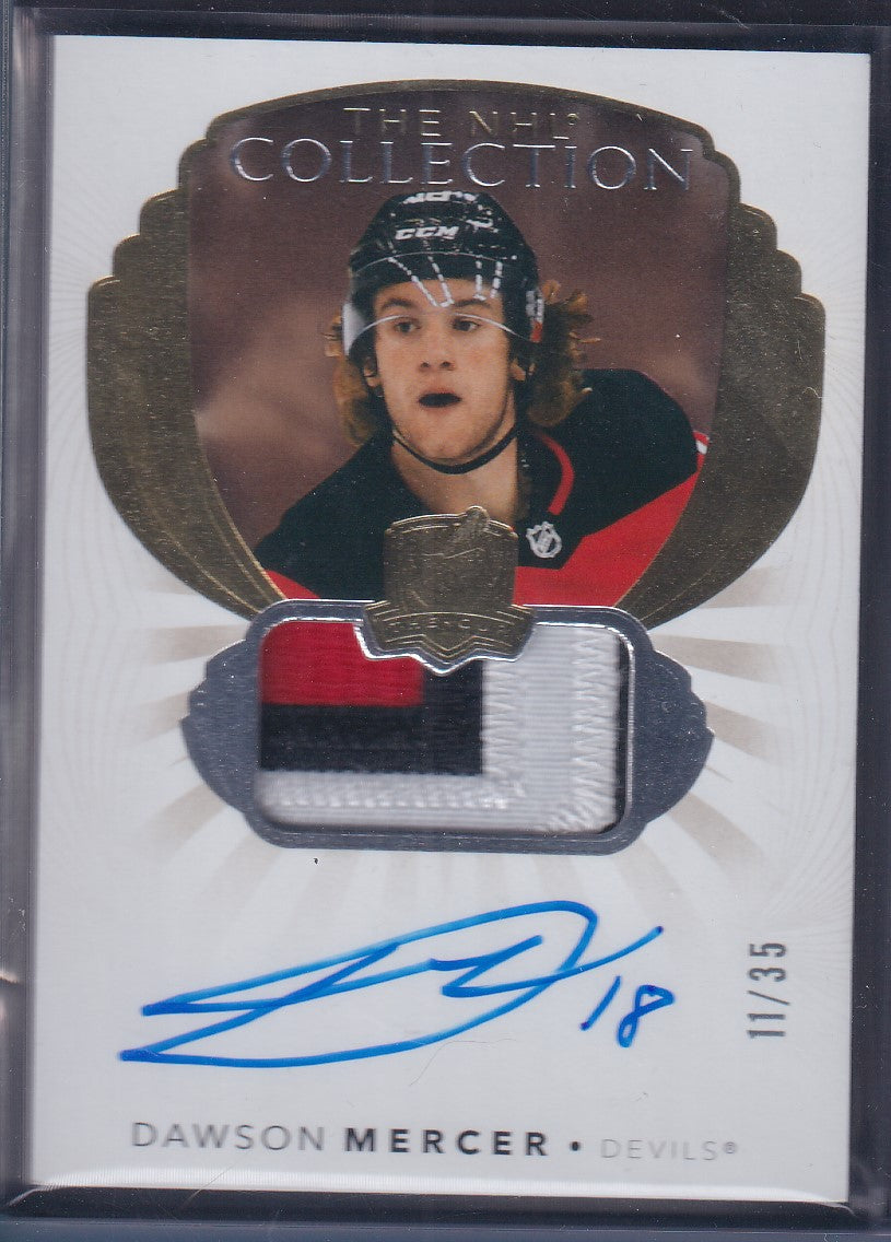 DAWSON MERCER - 2021 The Cup NHL Collection Rookie Auto Patch #NHL-DM, /35