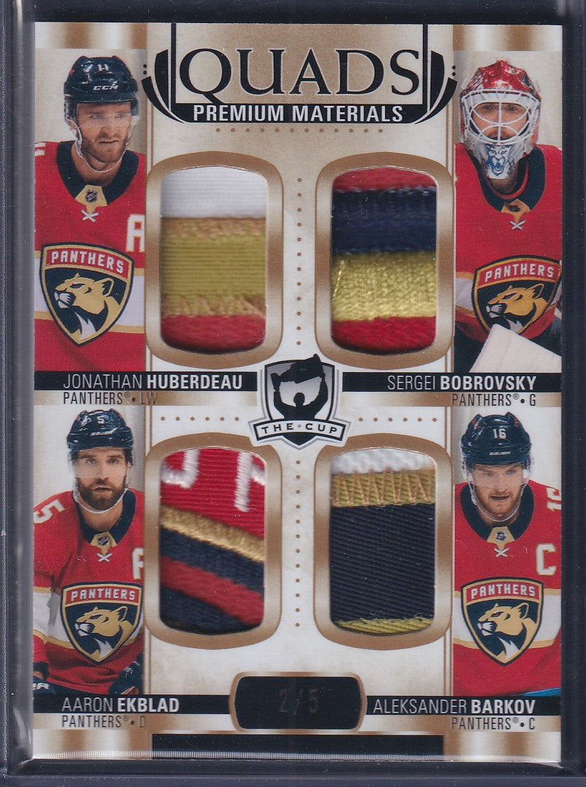 HUBERDEAU / BOBROVSKY / EKBLAD / BARKOV - 2021 Cup Quads Materials #C4-BHEB, /5