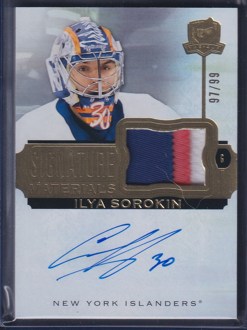 ILYA SOROKIN - 2022 The Cup Signature Materials Auto Patch #SP-IS, /99