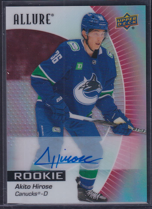 AKITO HIROSE - 2023 Upper Deck Allure Rookie RED RAINBOW AUTO #146