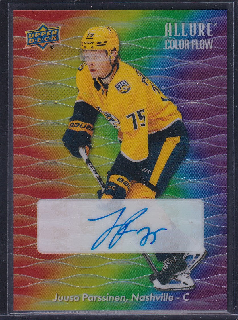 JUUSO PARSSINEN - 2023 Upper Deck Allure Color Flow FULL RAINBOW AUTO #CFA-PA