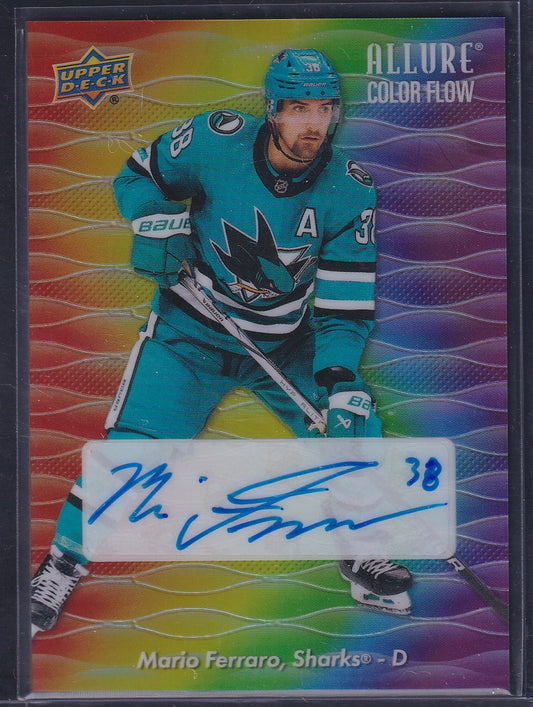 MARIO FERRARO - 2023 Upper Deck Allure Color Flow FULL RAINBOW AUTO #CFA-MF