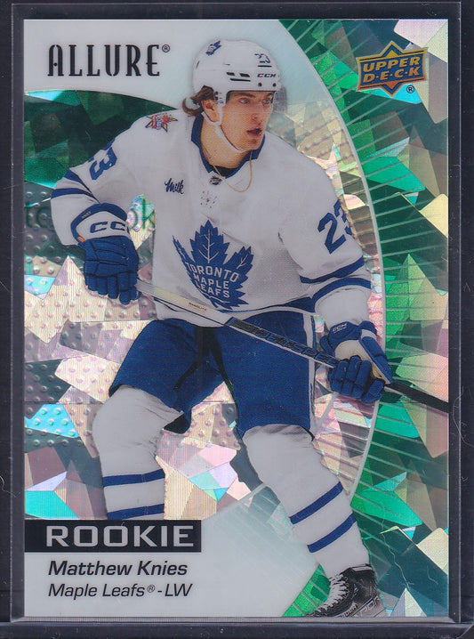 MATTHEW KNIES - 2023 Upper Deck Allure Rookie GREEN RAINBOW #133, /99