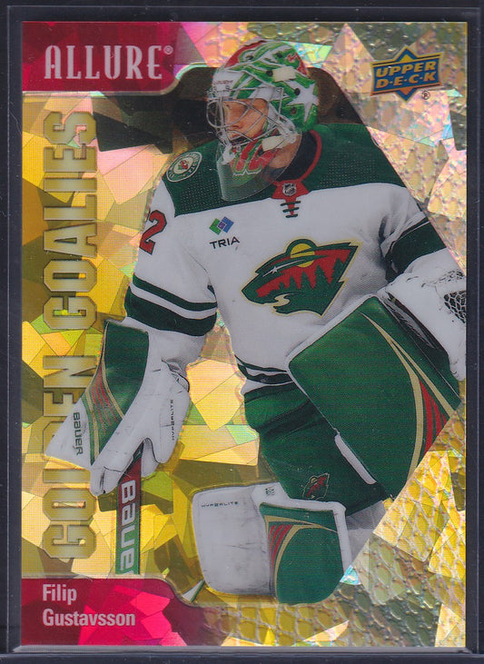 FILIP GUSTAVSSON - 2023 Allure Golden Goalies RED #GG-7, /99