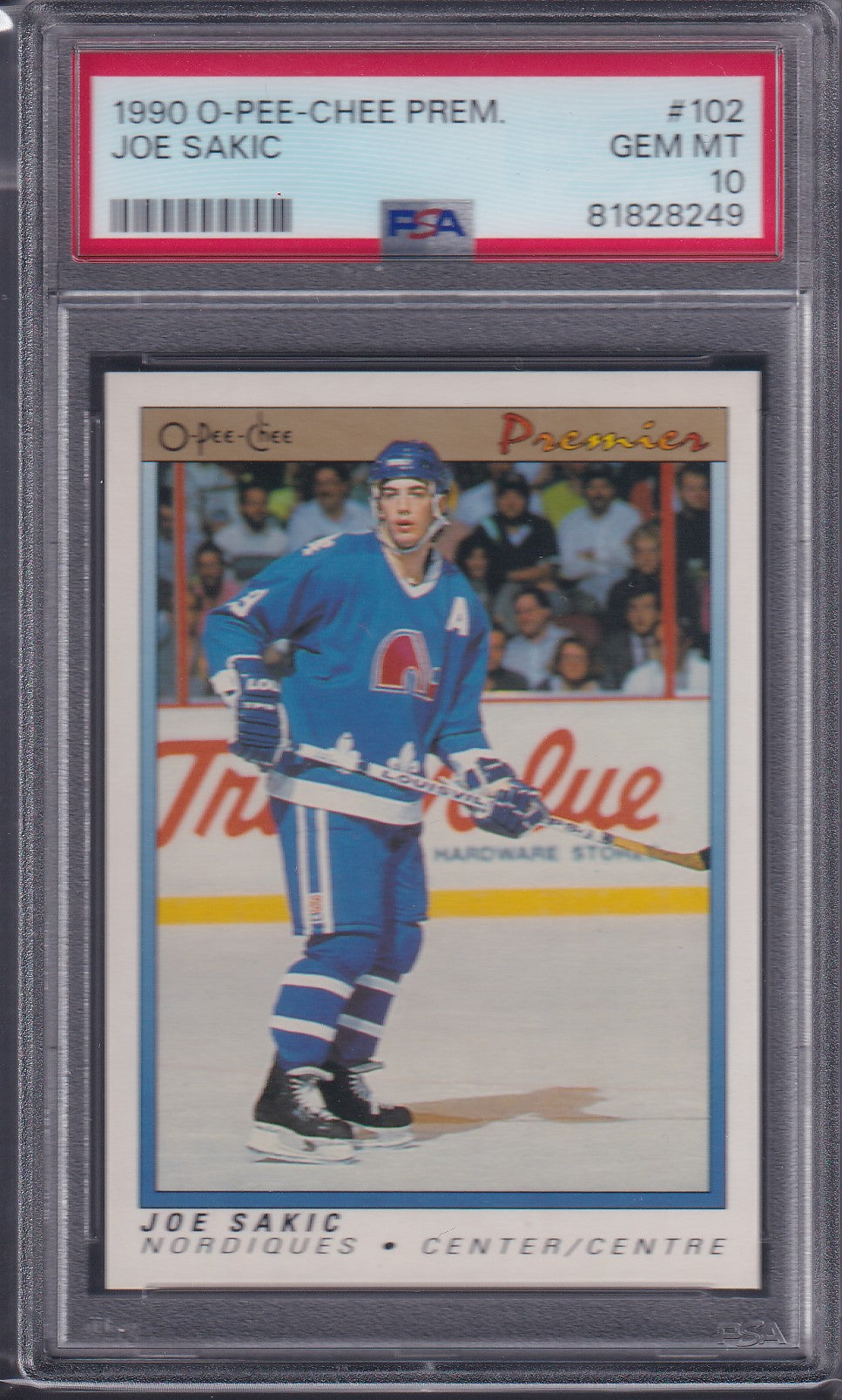 JOE SAKIC - 1990 O-Pee-Chee Premier #102, PSA 10