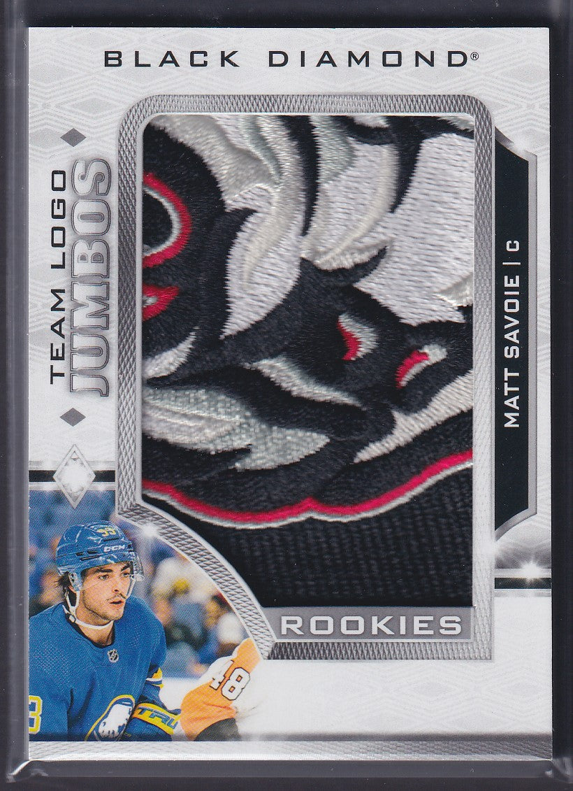 MATT SAVOIE - 2023 UD Black Diamond Team Logo Jumbos Rookies #RTL-MS