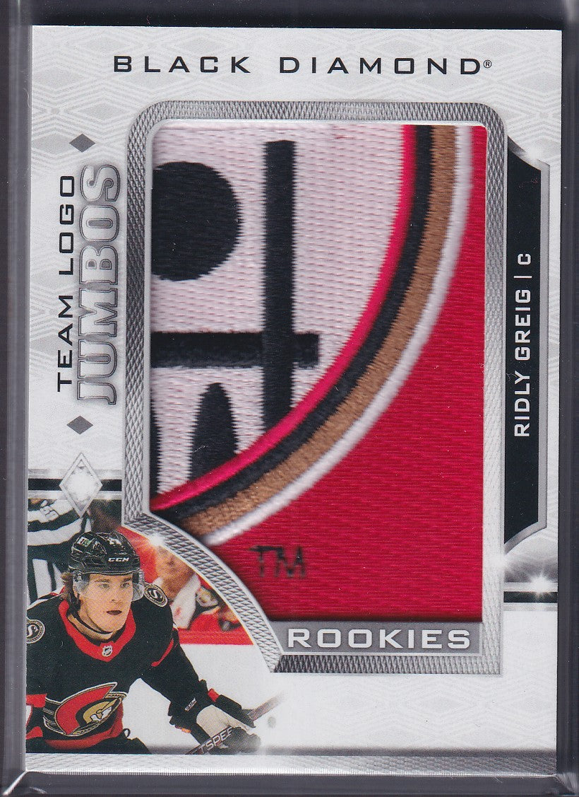 RIDLY GREIG - 2023 UD Black Diamond Team Logo Jumbos Rookie #RTL-RG