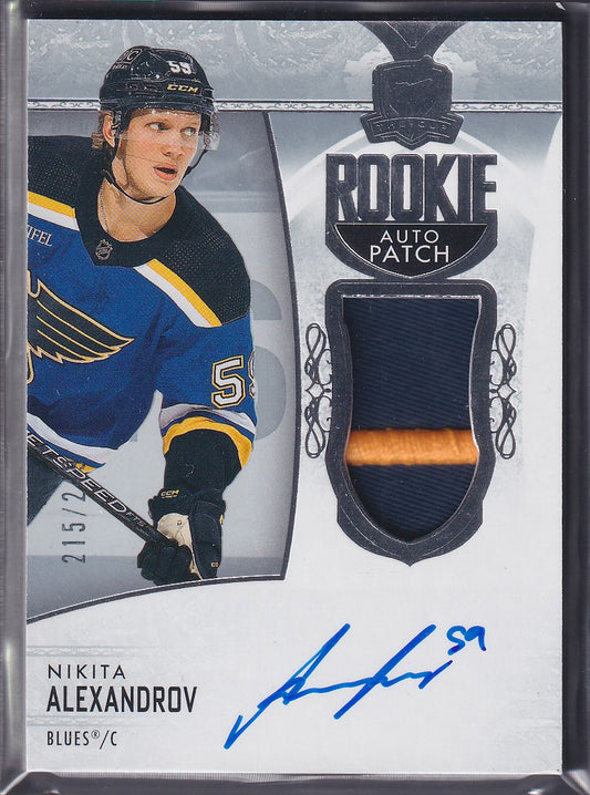 NIKITA ALEXANDROV - 2022 The Cup Rookie Auto Patch #175, /249