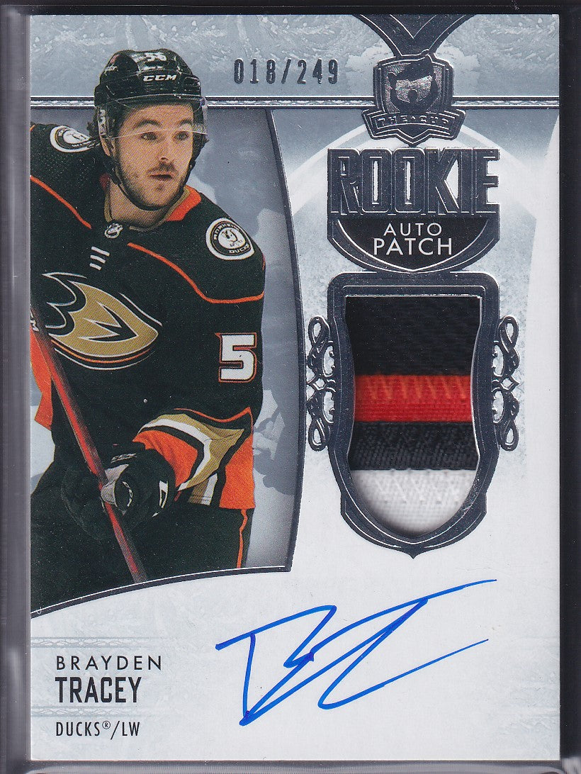 BRAYDEN TRACEY - 2022 The Cup Rookie Auto Patch #107, /249