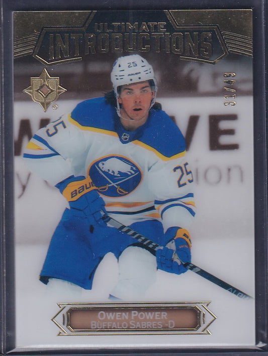 OWEN POWER - 2022 Upper Deck Ultimate Introductions Rookie #UI-4, /49