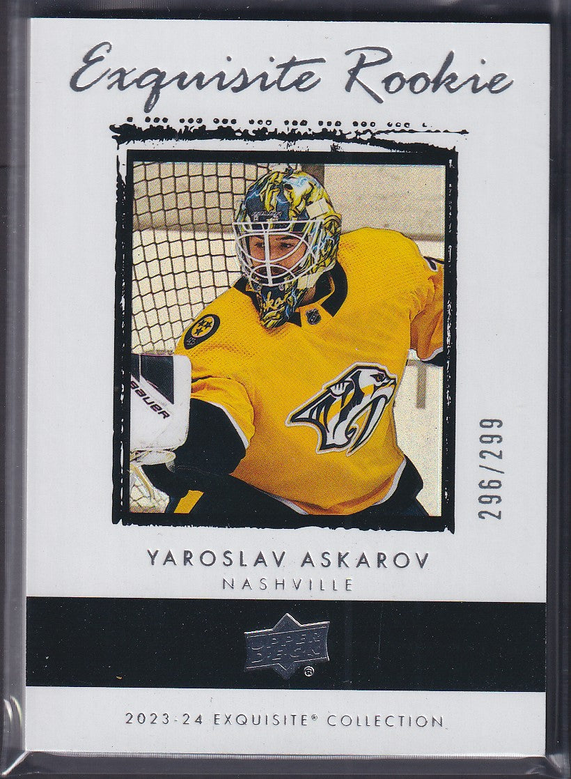 YAROSLAV ASKAROV - 2023 UD Exquisite Rookie #RR-YA, /299