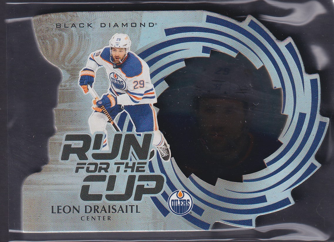 LEON DRAISAITL - 2023 UD Black Diamond Run for the Cup #RUN-LD, /99