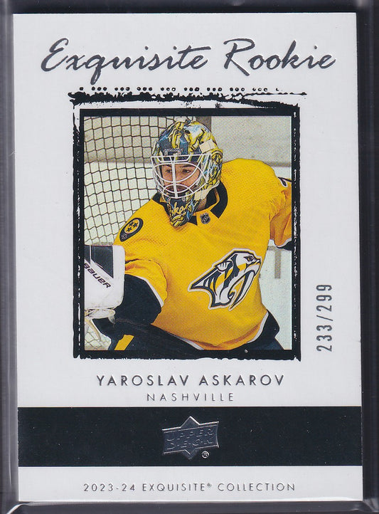 YAROSLAV ASKAROV - 2023 UD Exquisite Rookie #RR-YA, /299