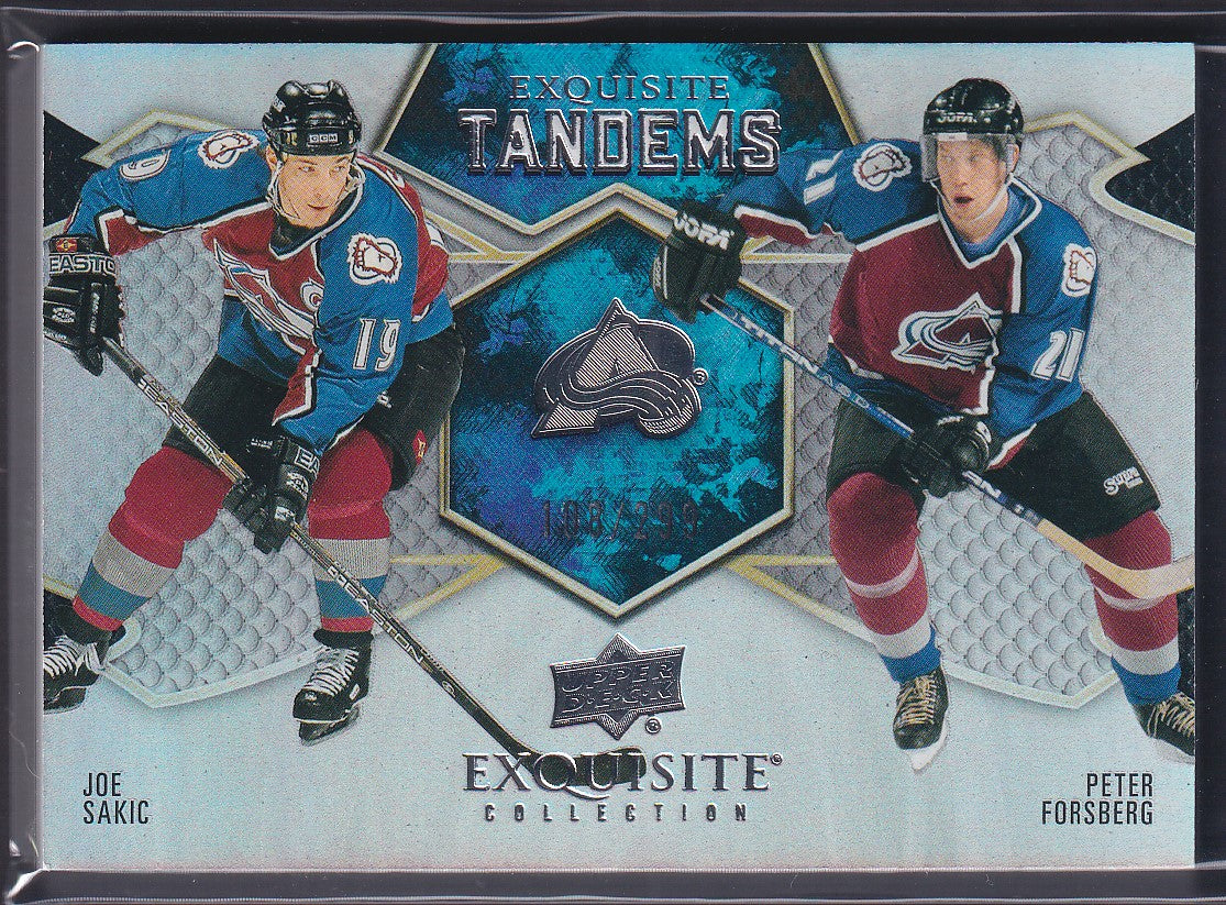 SAKIC / FORSBERG - 2023 UD Exquisite Tandems #ET-SF, /299