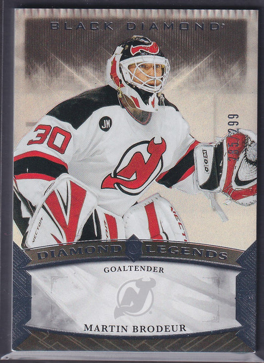 MARTIN BRODEUR - 2023 UD Black Diamond Legends #BDL-MB, /299