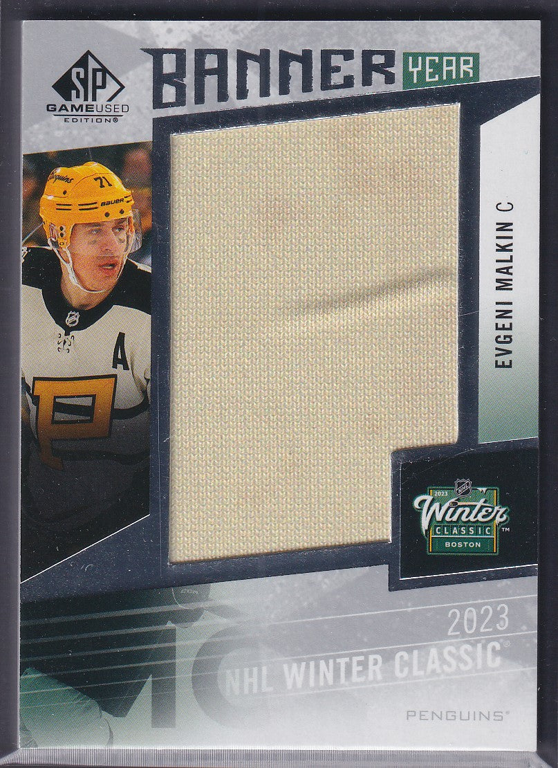 EVGENI MALKIN - 2023 SP Game Used Banner Year Winter Classic #BYWC-EM