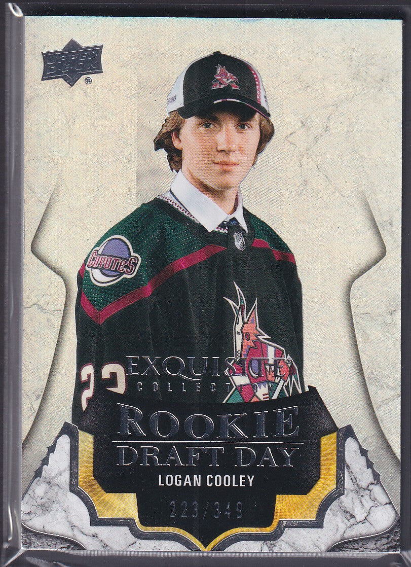 LOGAN COOLEY - 2023 UD Exquisite Rookie Draft Day #RDD-LC, /349