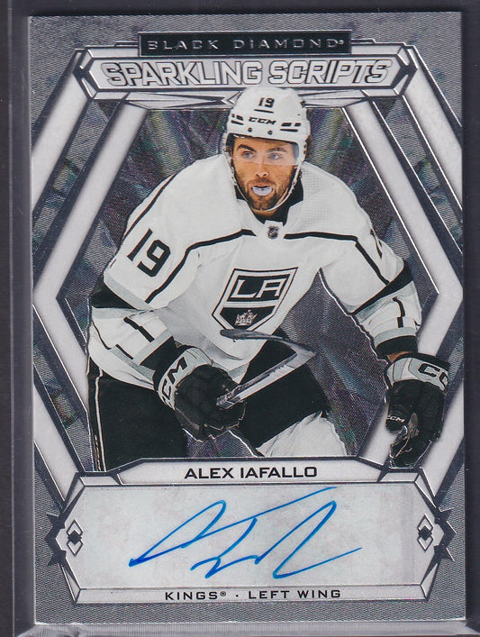 ALEX IAFALLO - 2023 UD Black Diamond Sparkling Scripts Auto #SC-AI