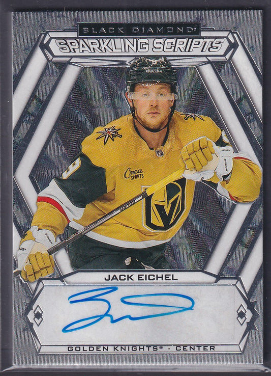 JACK EICHEL - 2023 UD Black Diamond Sparkling Scripts Auto #SC-JE