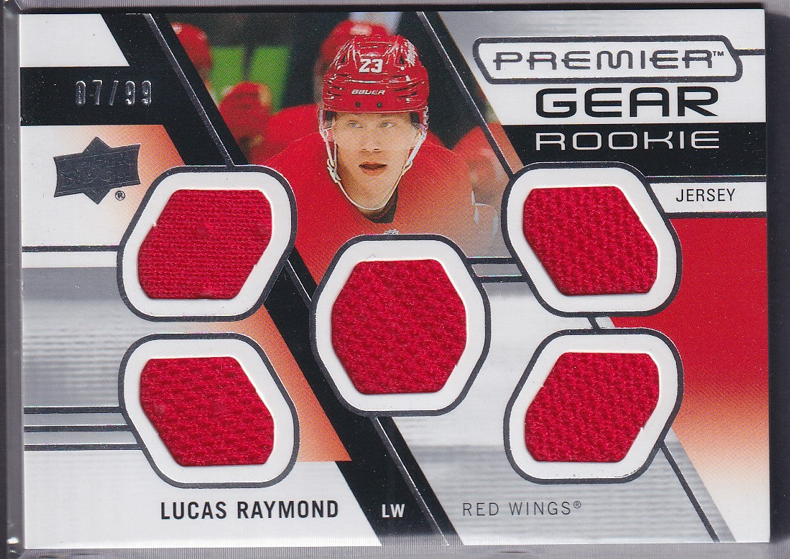 LUCAS RAYMOND - 2021 Upper Deck Premier Gear Rookie Patches #PGR-LR, /99