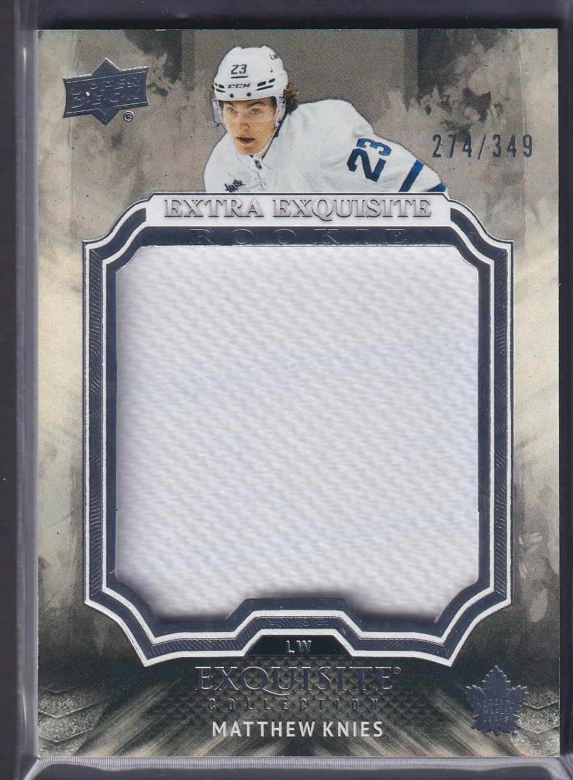 MATTHEW KNIES - 2023 Upper Deck Extra Exquisite Patch Rookie #ECER-KN, /349