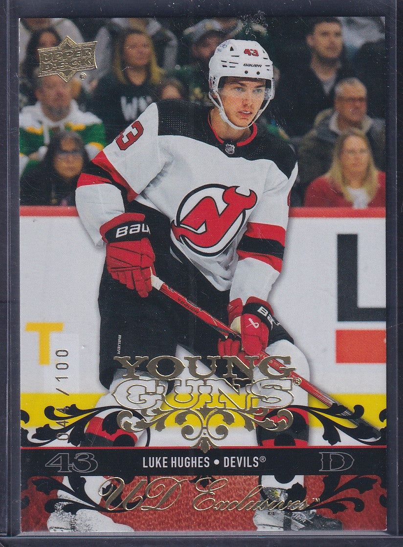 LUKE HUGHES - 2023 Upper Deck Young Guns Retro Exclusives #T-27, /100