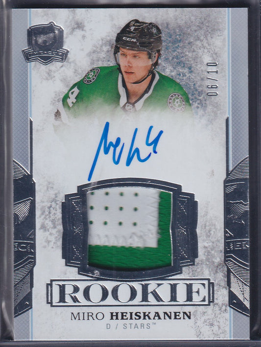 MIRO HEISKANEN - 2019 The Cup Rookie Auto Patch Tribute #17T-MH, /10