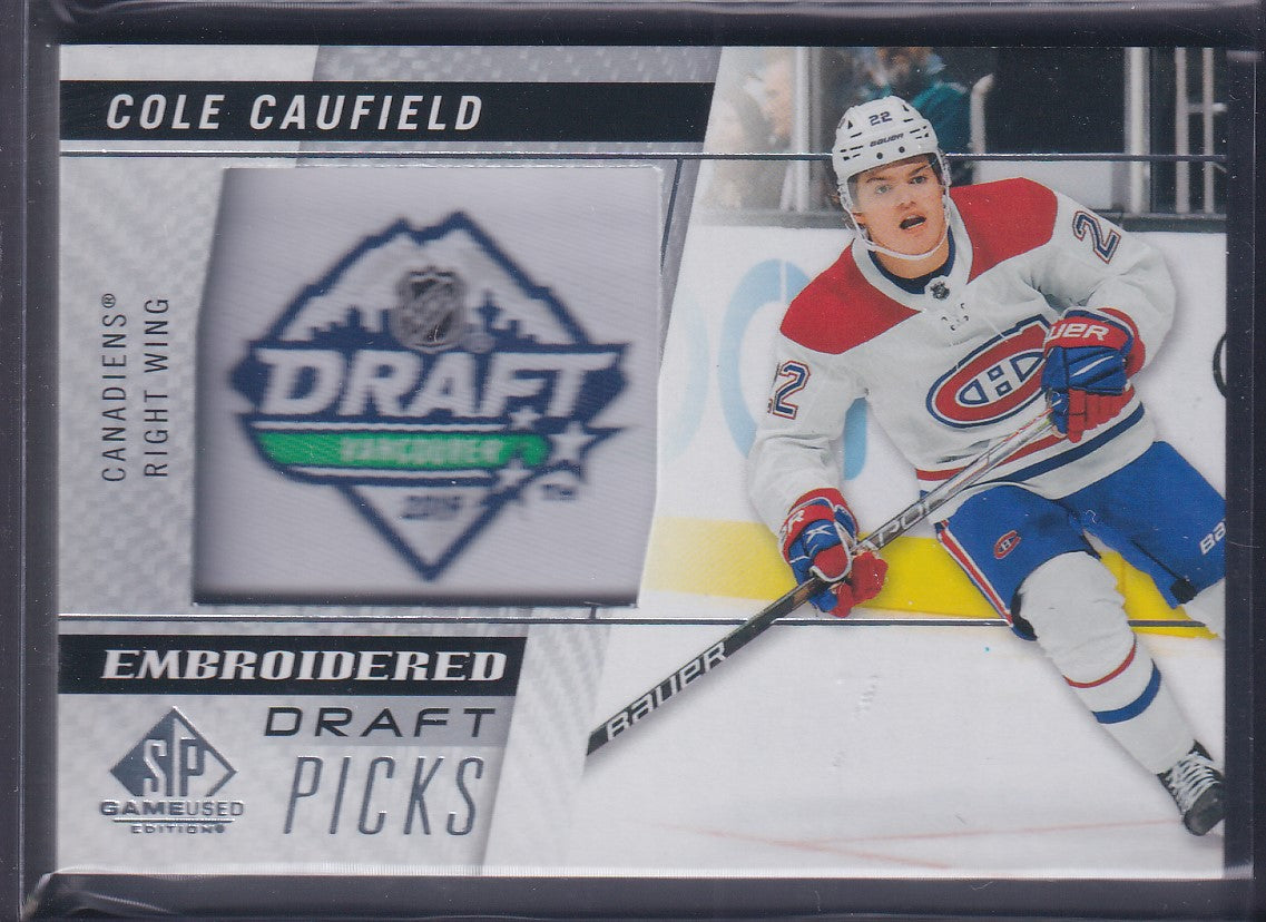 COLE CAUFIELD - 2021 SP Game Used Embroidered Draft Picks Rookie #100