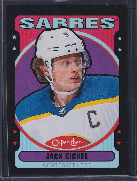 JACK EICHEL - 2021 O-Pee-Chee BLACK BORDER #9, /100