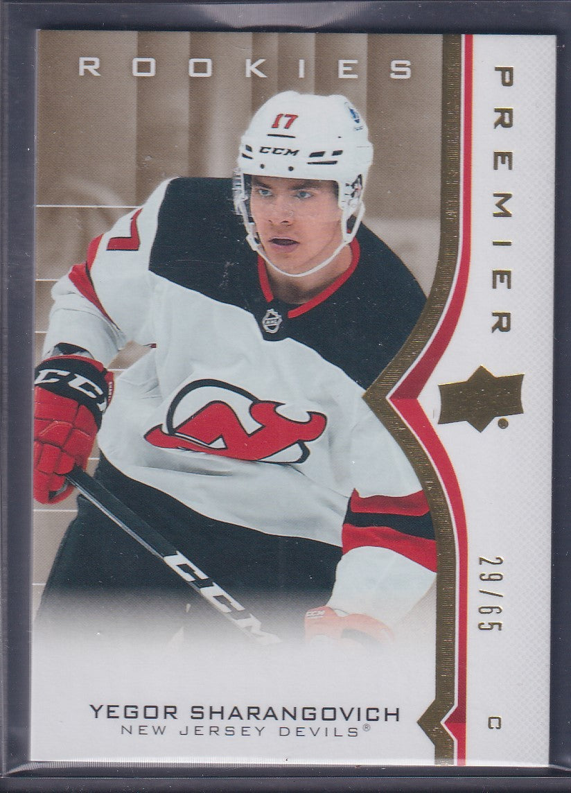 YEGOR SHARANGOVICH - 2020 Upper Deck Premier Rookies #82, /65