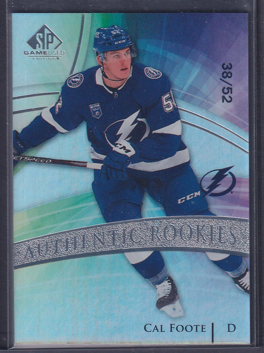 CAL FOOTE - 2020 SP Game Used Authentic Rookies #195, /52