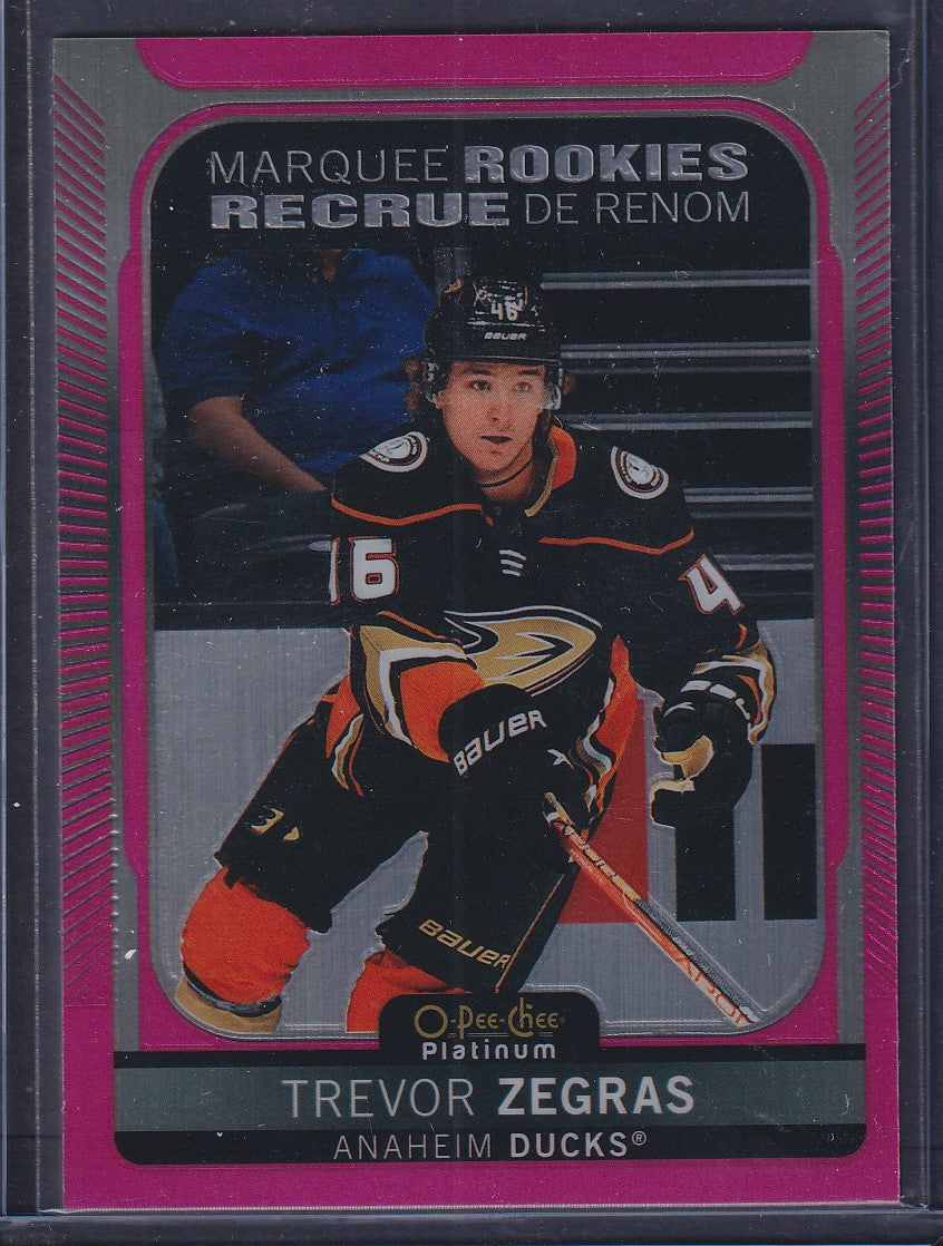 TREVOR ZEGRAS - 2021 O-Pee-Chee Marquee Rookies MATTE PINK #203