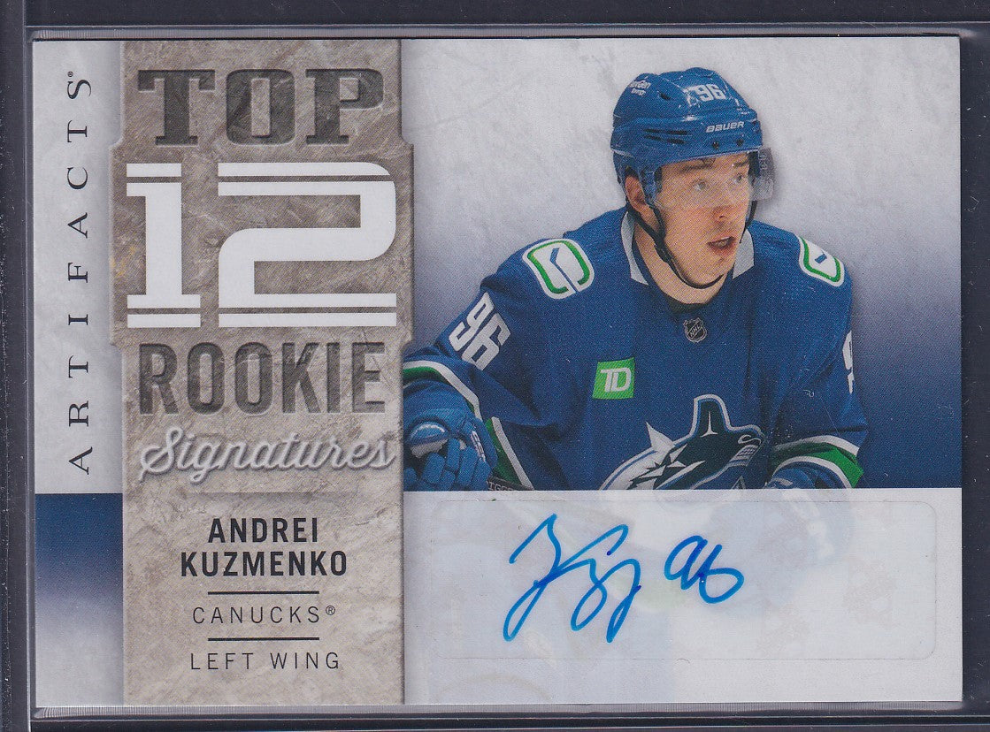 ANDREI KUZMENKO - 2022 Upper Deck Artifacts Top 12 Rookie Signatures #RS-AK