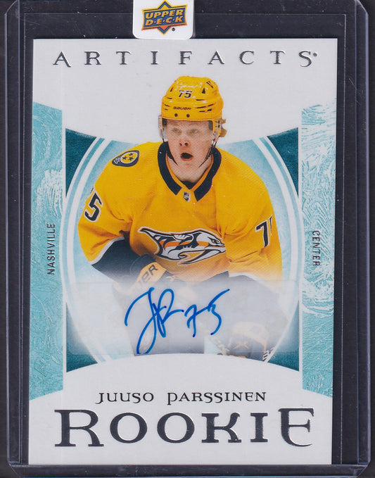 JUUSO PARSSINEN - 2022 Upper Deck Artifacts Rookie Auto #XVIII