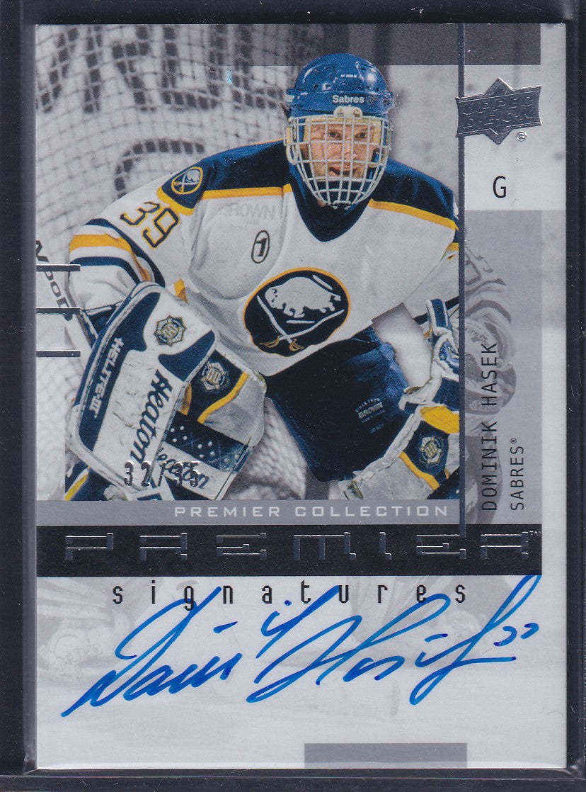 DOMINIK HASEK - 2021 Upper Deck Premier Signatures Auto #AA-DH, /35