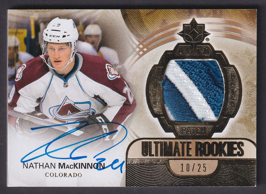 NATHAN MACKINNON - 2013 Ultimate Rookies Auto Patch GOLD #171, /25