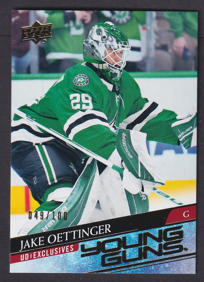 JAKE OETTINGER - 2020 Upper Deck Young Guns EXCLUSIVES #246, /100