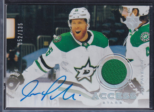 JOE PAVELSKI - 2020 Upper Deck Ultimate Access Auto Patch #UAA-JP, /135