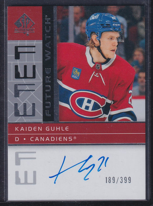 KAIDEN GUHLE - 2022 SP Authentic Future Watch Retro Auto #RFWA2-KG, /399