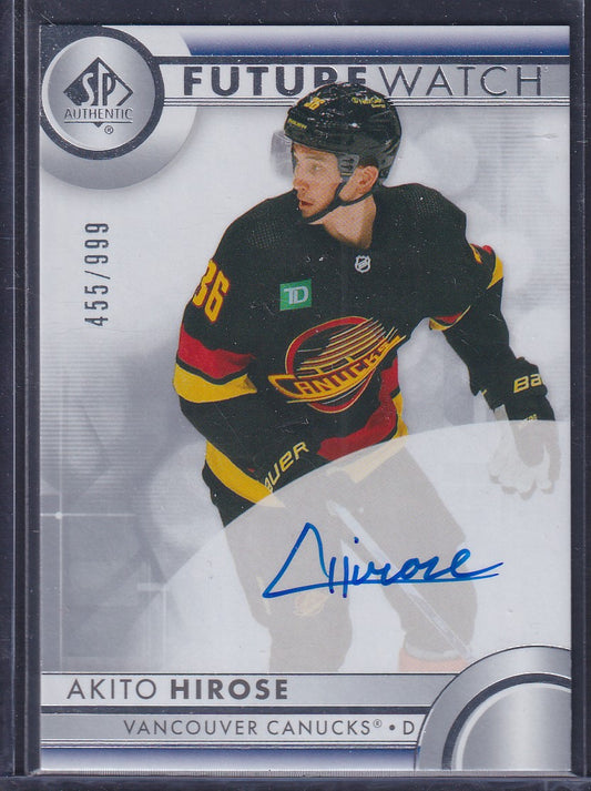 AKITO HIROSE - 2023 SP Authentic Future Watch Auto #131, /999