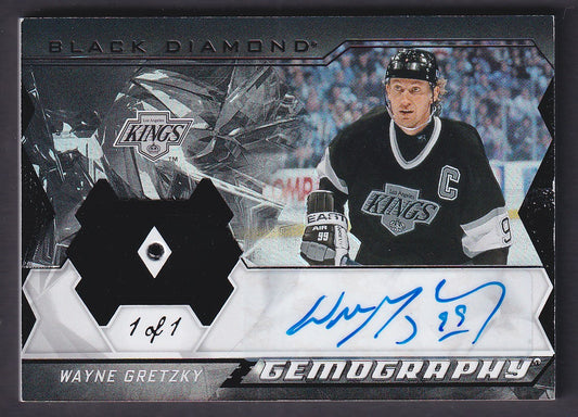 WAYNE GRETZKY - 2023 Upper Deck Black Diamond Gemography Auto #G-WG, 1/1