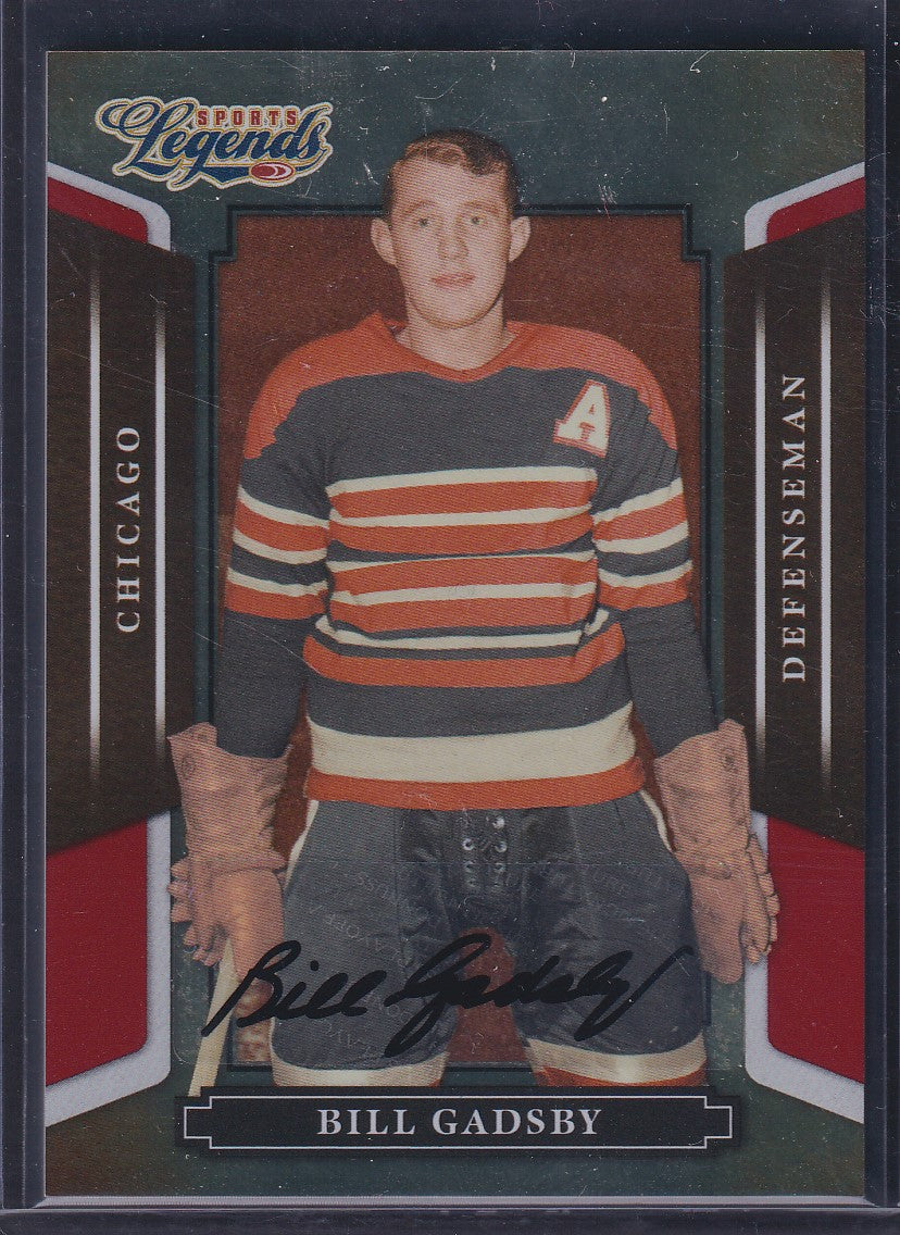 BILL GADSBY - 2008 Donruss Legends Auto #34, /564