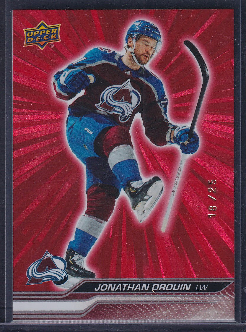 JONATHAN DROUIN - 2023 Upper Deck Extended Series RED OUTBURST #537, /25