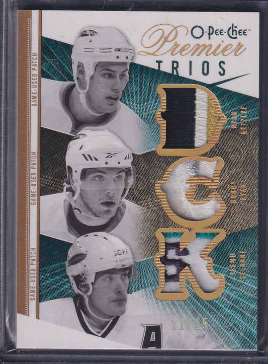 GETZLAF / RYAN / SELANNE - 2009 O-Pee-Chee Premier Trios Patches #3J-SGR, /15