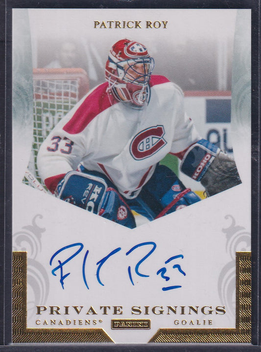 PATRICK ROY - 2011 Panini Private Signings Auto #PR2, SSP