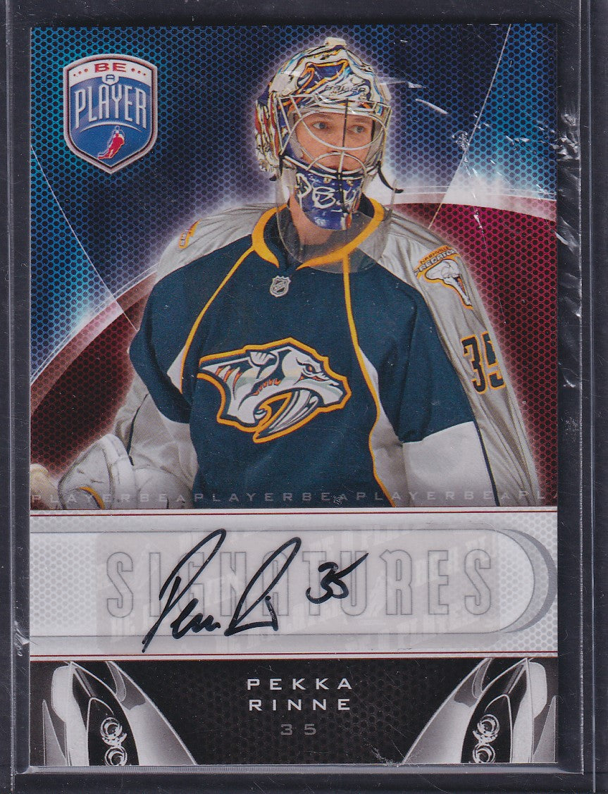 PEKKA RINNE - 2009 Be a Player Signatures Auto #S-RI