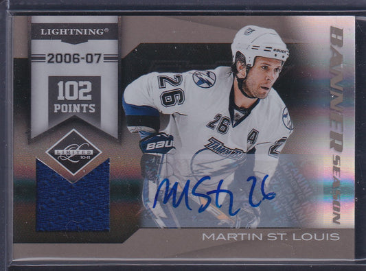 MARTIN ST. LOUIS - 2010 Panini Limited Banner Season Auto Patch #16, /49