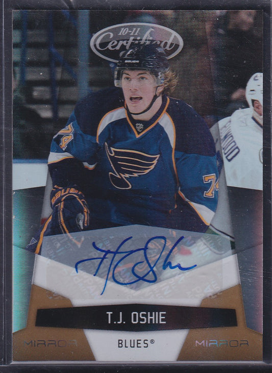 T.J. OSHIE - 2010 Panini Certified Mirror Auto #125, /25